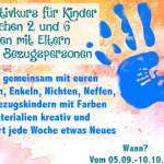 Familienatelier im Herbst ab 05.09 / Autumn Family - Atelier starting at the 5th of September