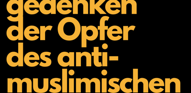 Wir sind am 1.7. auch beim 15-jährigen Gedenktag von Marwa El-Sherbini dabei und suchen noch helfende Hände im Rabet Leipzig ab 18 Uhr. Für alle anderen geht es ab 19 Uhr los. Wir freuen uns auf euch!